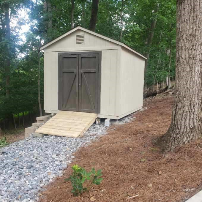 10x12 Gable with Custom Door - shed gallery